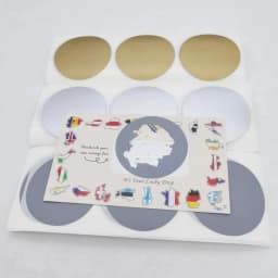 1000Pcs 1.5" Inch 38mm Round Gold Adhesive SCRATCH OFF STICKER DIY Manual Label Tape Hand Made Scratching Stripe Card Film