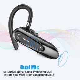 New Bee B45 B41 M52 Bluetooth Headset Wireless Earpiece Earphones Dual Mic Mute Handsfree Noise Reduction Business Driving