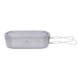 Boundless Voyage Titanium Bento with Lid & Handle Outdoor Camping Cookware Leak Proof Lunch Box Container Ti2081C-83C