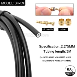 Hydraulic Disc Brake Cable 3M BH59 BH90 for Shimano DEORE XT SLX XTR Series Brakes MT200 M395 M375 Bicycle Brake Hose Olive Set