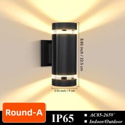 CHUANGYANG Replace E27 Bulb Led Wall Light Outdoor IP65 Waterproof Porch Light Indoor Wall Lamp Decoration For Hallway Bedroom