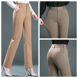 High-QualityWomen's Spring and Autumn Elastic High Waist Thin Straight Pants Knitted Extra Large CasualLeggings Y2k Pants S-10XL
