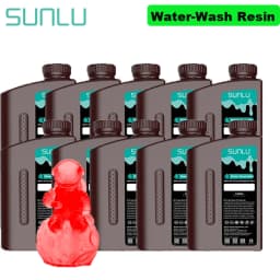 SUNLU 10KG ABS-Like/ Standard / Water-Wash/ 14K High Precision Resin 405nm Rapid UV-Curing Photopolymer Resin 1KG/Bottle