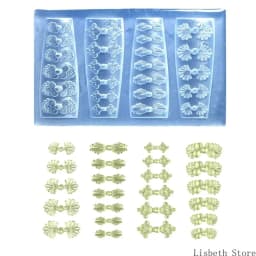 Flexible Silicone Carving Flower Art Mold for Crafting Intricate 3D Floral Designs in DIY Projects