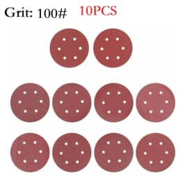 9inch Sandpaper 225mm 6 Hole Sanding Paper 40-2000grit Electric Wall Polisher Furniture Wood Products Grinding Polishing Metal