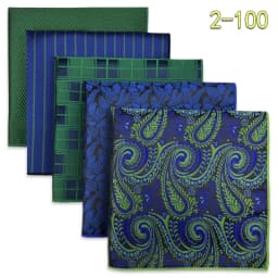 5 PCS Mens Pocket Square Set Assorted Handkerchief Multi Styles Paisley Floral Suit Large 32cm Hanky Business Accessories