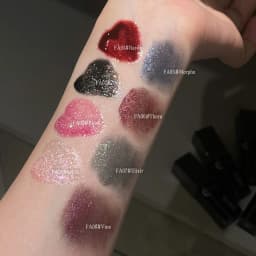Gothic Matte Black Liquid Lipstick Moisturizer Long-Lasting Punk Blue Green Sparkling Pearl Lip Gloss Halloween Lip Glaze Makeup