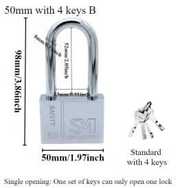 1PCS Heavy Padlock Dormitory Cabinet Drawer Anti-theft Lock Waterproof Rust Proof Small Latch Door Single Open Padlock