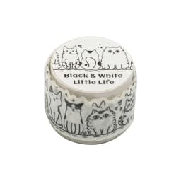 Journal GO 3cmx2m Kawaii Black and White Cute Life Sticker Washi Tape DIY Scrapbook Journal Diary Album Stationery Masking Tape