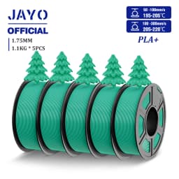 JAYO Updgrade 2.0 PLA+ 3D Filament 1.75mm PLA Plus 3D Printer Filament Neatly Wound 3D Filament PLA For FDM 3D Printer 5 Rolls