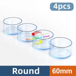 Transparent Chair Leg Caps Rubber Feet Protector Pad Furniture Table Covers Socks Plugs Cover Furniture Leveling Feet Home Decor