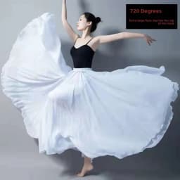 720 Deee Oversized Skirt Ultra Wide Hem awl f-length Skirts for Square Dance And Ethnic Dance High Waist Slimming