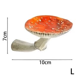 Floating Wall Shelf Mushroom Shape, Resin Hanging Shelf Handmade Display Rack Wall Mounted, Storage Organizer with Smooth Edge Lightweight Sturdy Mounting Hardware, for Bedroom Living Room Bathroom Entryway Hallway Plant Succulent Pot Modern Home Style
