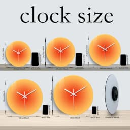 A Creative Gradient Solid Color Tempered Glass Wall Clock, Silent Non-Ticking Timekeeping Wall Clock - Battery-Powered Durable Clock (Battery Not Included), Valentine's Day Gift, Suitable for Bedroom, Living Room, Kitchen, Hallway, Party Venues, Easter, Mother's Day Gift