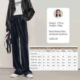 AMII Women's Pants Wide-leg Solid Knitted Pants Casual Woman Trousers 2025 Autumn New Retro Versatile Ladies Clothing 12523110