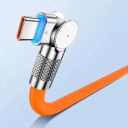 NNBILI 6A USB Type C 180 Degree Phone Fast Charging 120W USB C Cable Data Cord For Honor Xiaomi 12 13 HUAWEI Poco 1m 1.5m 2m 
