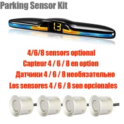 Multiple Radar Parking Sensor Kit Backlight Parktronic LED Display System Backup Monitor Detector Assistant 4/6/8 Radar Sensor