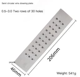 1PC Tungsten Carbide Wire Drawplate for Jewelry Making Round Rectangle Hexagon Oval Square Shape , Jewelry Tool