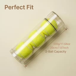 New Transparent Tennis Pressure Maintenance Can ABS Material 3 Balls Storage Portable Tennis Ball Pressure Keeping Container