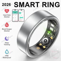 2026 New Smart Ring Heart Rate Blood Pressure Sleep Monitor Motion Tracker IP68 Waterproof Men Women Smart Ring Holiday Gift R10