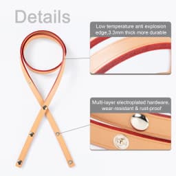 Berry&Snowy Luxury Shoulder Strap Replacement For LV Fiorentine Bag Accessories Vachetta Leather Strap