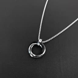 Necklace For Men Hip-hop Three-ring Titanium Steel Does Not Fade Simple Refined Minor Personality Brand Red Tide Pendant