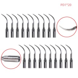 20 PCS Multifunction Dental Ultrasonic Scaling Endo Tips Fit DTE SATELEC Handpiece
