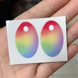 38cm Mokoko Eye Stickers For Labu Eye Makeup Color False Eyelash Customization Gorgeous And Exquisite Periphery Stickers
