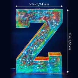 Multicolor Letters LED Night Light Numbers Dual‑Power Light‑Up Battery USB Operated Portable Indoor Decor for Party Wedding Home