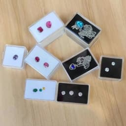 Loose Diamond Box Transparent Gemstone Storage Case Quality Pendant Beads Organizer Ring Earrings Gem Stone Gift Packaging Box