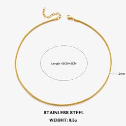 Hot Classic Unisex Flat Snake Chain Choker Necklace For Women Stainless Steel Herringbone Gold Silver Color Fashion Jewelry Gift