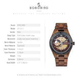 Custom Men's Watches with Automatic Movement Mechanical Wrist Watches from BOBO BIRD the Hottest Gifts for Father's Day