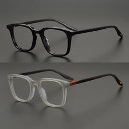 2PCS Fashion Myopia Optical Eyeglasses Unisex Classic Square Glasses Frame Women Men TR90 Ultralight Prescription Eyewear