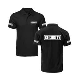 Security Classic Polo Shirt Guard Bodyguard Uniform Work Clothes Outdoor Men's Golf Polo Shirt Top