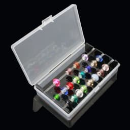Acrylic Troll Bead Collection Panoramic Jewelry Storage Box Bracelet Beads Game Tray Round Bead Organization Box Bead Stand