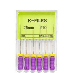 6Pcs/Pack Dental Endo Files Hand Use K Files Stainless Steel Root Canal Treatment Drills Endodontic Instruments