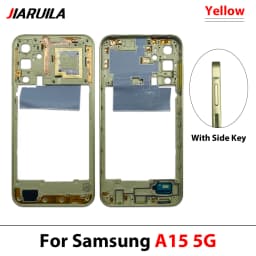 NEW For Samsung A15 4G A155 A15 5G A156 Middle Frame Housing Frame Panel Rear Housing Case Panel Replacement Part