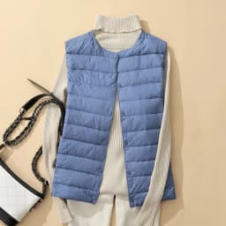 SEDUTMO Ultra Light Thin Duck Down Vest Women Quilted Winter Pocket Short Warm Basic Jacket Autumn Casual Waistcoat ED2060