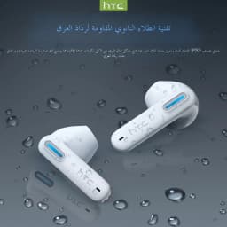 HTC NE49 Earphones Bluetooth V6.0 Noise Reduction TWS Sports Wireless Headphones with Mic Long Life