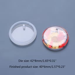 DIY Craft Hanging Pendant Mold Geometric Shape Hanging Listed Epoxy Resin Mold UV Crystal Resin Perforated Silicone Mold