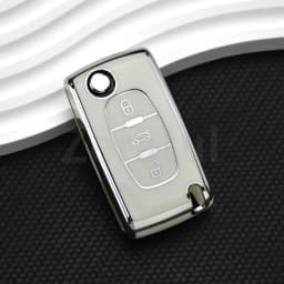For Citroen C2 C3 C4 C5 C6 Xsara Berlingo TPU Flip Remote Car Key Case Cover For Peugeot 207 307 308 407 607 807 Protector Fob