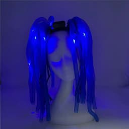 Disco Luminous Flashing Noodles Headband Light up Braid Headband Women Bar Club Night Show Headwear Supplies