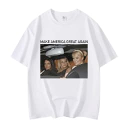 Funny Make America Great Again Meme Graphic T Shirts Fashion Aesthetic Short Sleeve T-shirts Unisex Casual Loose Cotton T-shirt