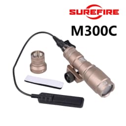 Surefire M600 M600C M300 Tactical Rifle AR15 Flashlight Airsoft Hunting Aisoft Rifle Gun Scout Light Axon Dual Function Switch