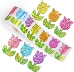 500 Pcs Bee Stickers Roll Laser Bumble Bee Seal Stickers Cartoon Animal Waterproof Self-Adhesive Reward Decals for Jars Bottle