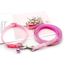 Dog Collar Leash Lead Nylon Adjustable Pet Leash Collar Dog Collar and Leash Set for Small Medium Large Dogs Puppy Pet Supplies