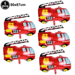 Jumbo Fireman Sam Balloons Fire Truck Foil Ballons Firefighter Themed Birthday Party Decortions Baby Shower Fire Engine Ballons
