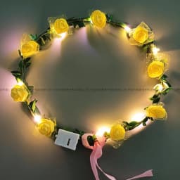 10pc LED Headband Garland Wedding Party Crown Flower Headband Luminous Hair Garland Hairband Light Christmas Neon Wreath Decor