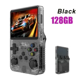 128G Open Source Video Game Console Linux System 3.5 Inch IPS Screen Orange Portable Pocket Video Player 64G 256G best Game