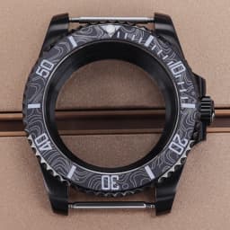 PVD Black NH35 40mm Men's Watch Case Sapphire For SUB Seiko NH35 NH36 NH38 NH34 Miyota 8215 ETA 2824 Movement Yacht-Master 20ATM